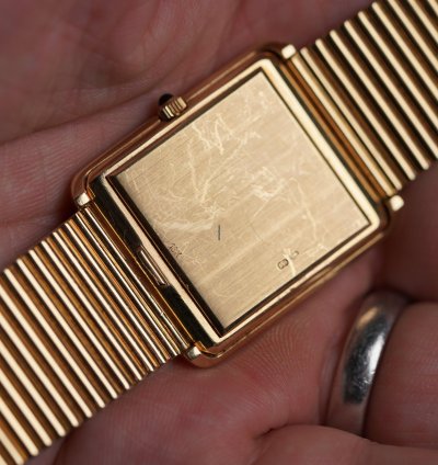Patek Philippe Tiffany Co Onyx Dial Reference 3649-1 On Bracelet Unpolished