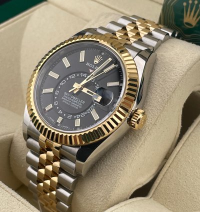 Rolex Sky-dweller Two-tone Black Dial