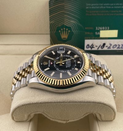 Rolex Sky-dweller Two-tone Black Dial