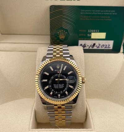 Rolex Sky-dweller Two-tone Black Dial