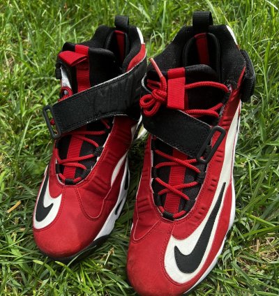 Clean Nike Air Max Griffey Size 12 Cincinnati Reds 2011
