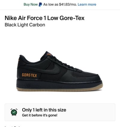 Nike Air Force 1 Gore-tex Shoes