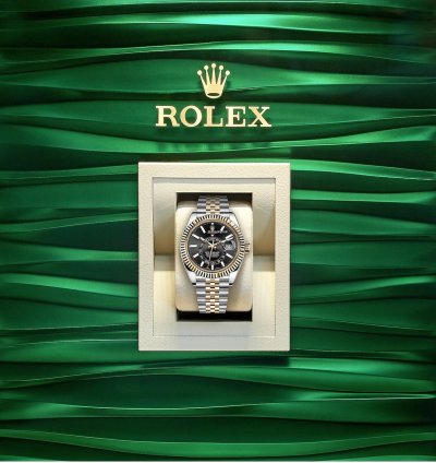 Rolex Sky-dweller Two-tone Yellow Gold Black Index Dial 326933