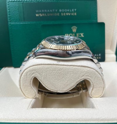 Rolex Sky-dweller Two-tone Yellow Gold Black Index Dial 326933