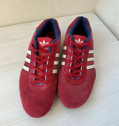 Adidas Goodyear Team Red Suede Racing Sneakers