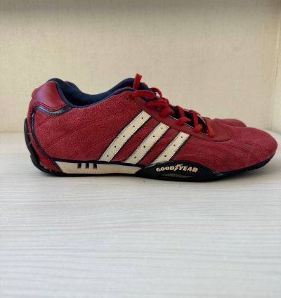 Adidas Goodyear Team Red Suede Racing Sneakers