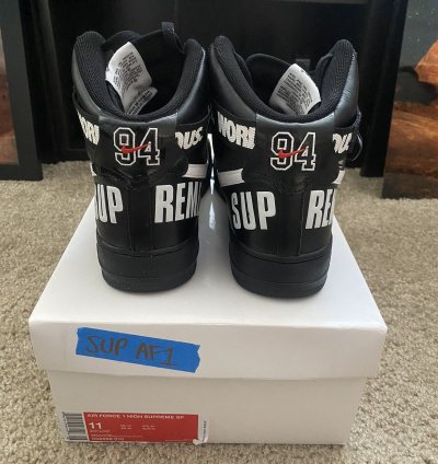 Nike Air Force 1 High Size 11 Supreme World Famous Af1