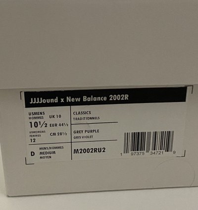New Balance 2002r Jjjjound Storm Blue Size 10 5