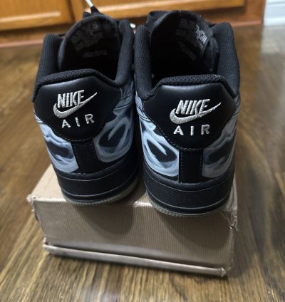 Nike Air Force 1 Low Black Skeleton Halloween 2019