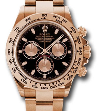 Rolex Daytona Unworn Cosmograph Daytona 116505 Black Dial 18k Rose Gold Oyster Bracelet 40mm