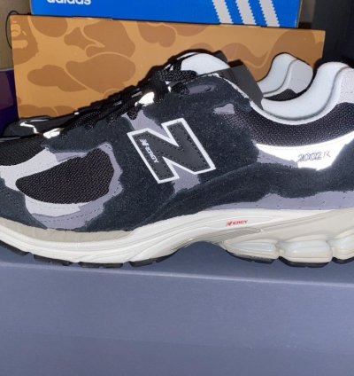 New Balance 2002r Protection Pack Black Grey Sneakers Us12ds