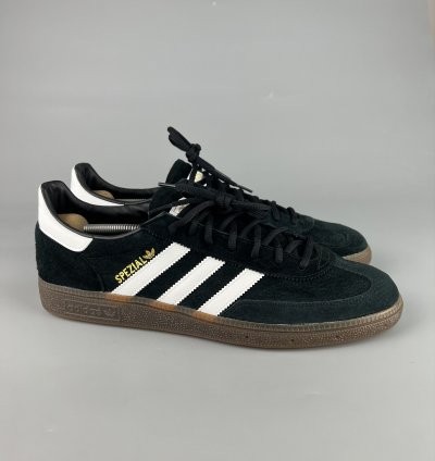 Adidas Handball Spezial Black White Suede Sneakers Us12