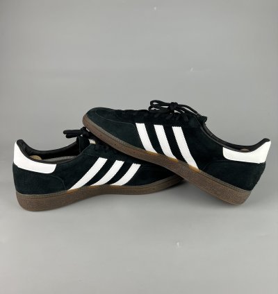 Adidas Handball Spezial Black White Suede Sneakers Us12