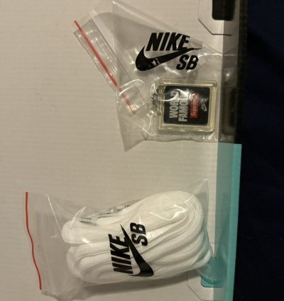 Nike Sb Dunk Low Supreme Jewel Swoosh Silver