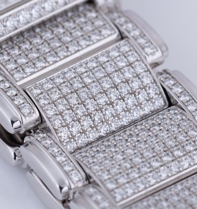 Patek Philippe Twenty 4 Ref 4908 50g 18k White Gold Full Pav Diamonds