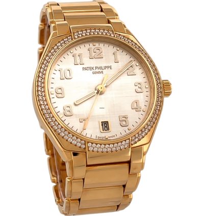 Patek Philippe Twenty 4 Rose Gold Automatic 36mm Diamond Bezel 2022 Box Papers