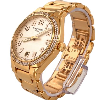 Patek Philippe Twenty 4 Rose Gold Automatic 36mm Diamond Bezel 2022 Box Papers