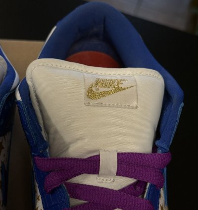 Nike Sb Dunk Low Supreme Stars Hyper Royal Blue Size 12