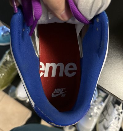 Nike Sb Dunk Low Supreme Stars Hyper Royal Blue Size 12