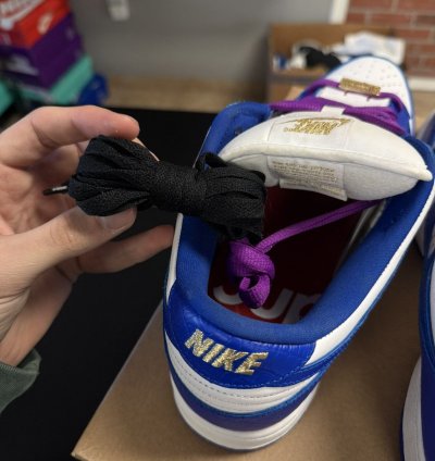 Nike Sb Dunk Low Supreme Stars Hyper Royal Blue Size 12