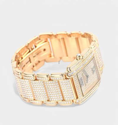 Patek Philippe Twenty 4 Rose Gold Diamonds Quartz 26 3x22mm Box 4910 50r-001