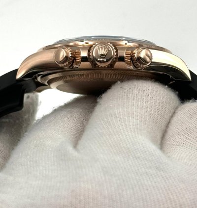 Rolex Daytona Unworn Cosmograph Daytona 40mm Black Dial Rose Gold Oysterflex 126515ln Box Papers 2024