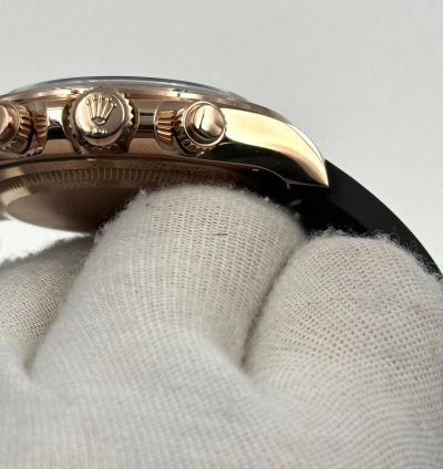 Rolex Daytona Unworn Cosmograph Daytona 40mm Black Dial Rose Gold Oysterflex 126515ln Box Papers 2024