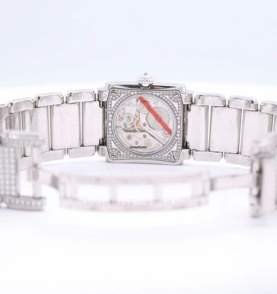 Patek Philippe Twenty 4 White Gold Diamond Pave Open Back Manual Winding