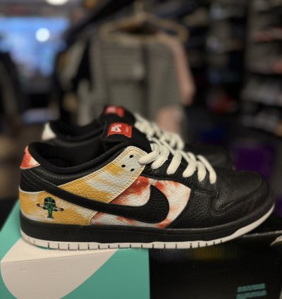 Nike Sb Dunk Low Tie Dye Ray Gun Black Size 11 Bq6832-001
