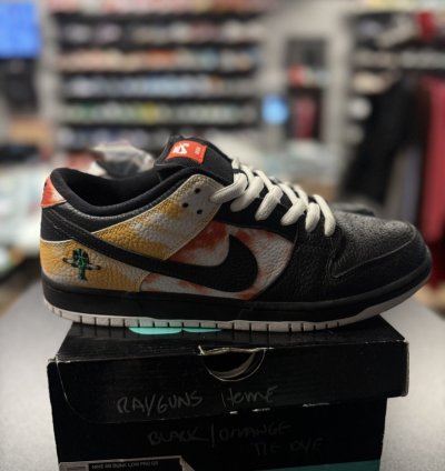 Nike Sb Dunk Low Tie Dye Ray Gun Black Size 11 Bq6832-001