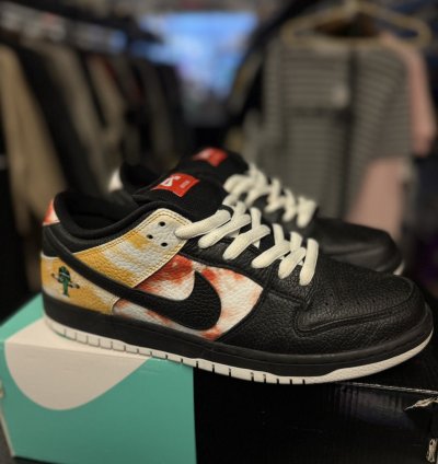 Nike Sb Dunk Low Tie Dye Ray Gun Black Size 11 Bq6832-001