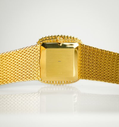 Patek Philippe Vintage Baguette Diamond Onyx 18k Yellow Gold 33mm Manual Winding