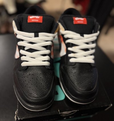 Nike Sb Dunk Low Tie Dye Ray Gun Black Size 11 Bq6832-001