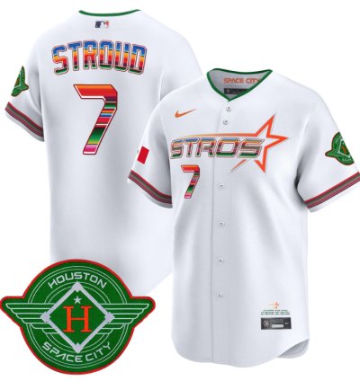 Cj Stroud Jersey 7 Astros 2025 City Connect Mexico Vapor Premier Limited Stitched White