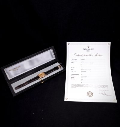 Patek Philippe Vintage Golden Banana Marilyn Monroe 18k Rose Gold Vintage Full Set Box Papers