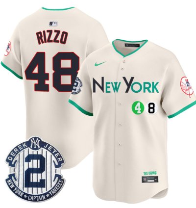 Anthony Rizzo Jersey 48 New York Yankees City Connect Vapor Premier Limited Stitched Cream