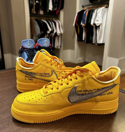 Nike Air Force 1 Low Off-white Ica University Gold