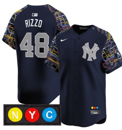 Anthony Rizzo Jersey 48 New York Yankees Subway Style Vapor Premier Limited Stitched