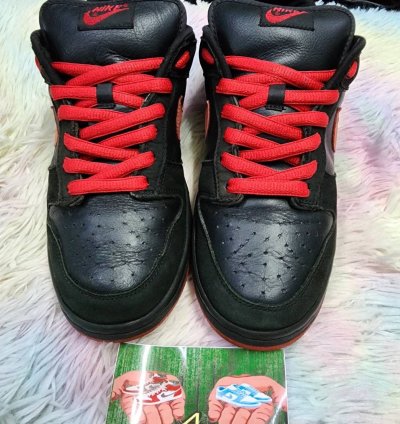 Nike Sb Dunk Low Vamp Black Devil