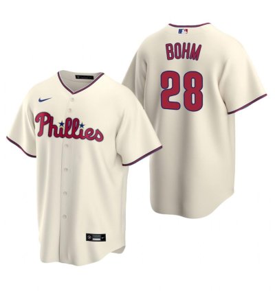 Philadelphia Phillies Alec Bohm Cream Alternate Jersey