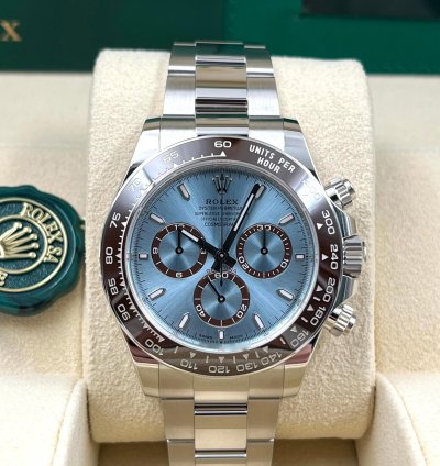 Rolex Daytona Unworn Cosmograph Daytona 40mm Ice Blue Dial Platinum Bracelet 126506 Box Papers 2025