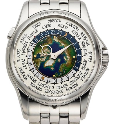 Patek Philippe World Time 39 5mm 5131 1p-001 Platinum Men Watch