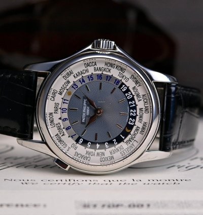 Patek Philippe World Time 5110p-001 Mit Box Papieren Aus Dem Jahr 2002