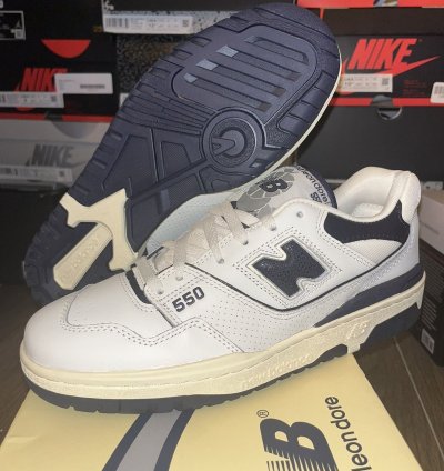 New Balance 550 Aime Leon Dore White Navy