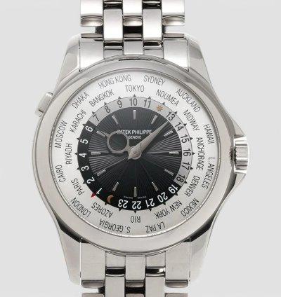 Patek Philippe World Time 5130 1g 18k White Gold 18k White Gold Bracelet Description