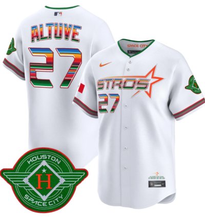 José Altuve Jersey 27 Astros 2025 City Connect Mexico Vapor Premier Limited Stitched White
