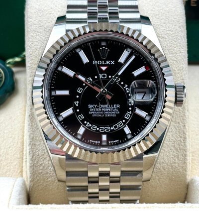 Rolex Sky-dweller Unworn Sky-dweller 42mm Black Dial Jubilee Bracelet 336934 Box Papers 2025