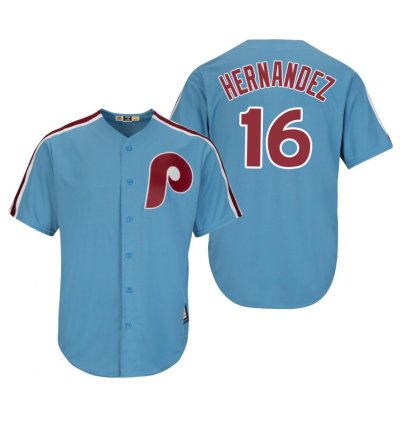 Philadelphia Phillies Cesar Hernandez Blue Throwback Jersey