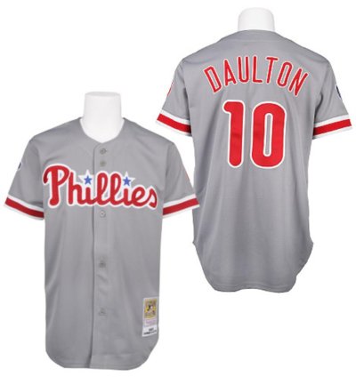 Philadelphia Phillies Darren Daulton Gray Throwback Jersey