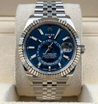 Rolex Sky-dweller Unworn Sky-dweller 42mm Blue Dial Jubilee Bracelet 336934 Box Papers 2024